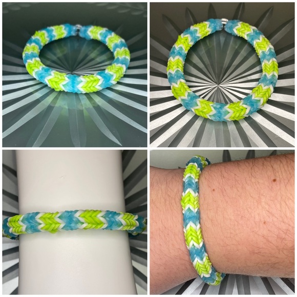 [💙🆓]  3/10$ 🛍 Handmade Rainbow Loom bracelet 🌈💖 - Picture 1 of 1
